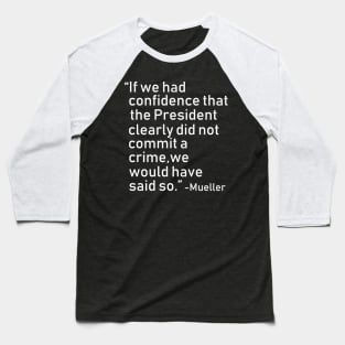 Impeach Trump 45 Mueller Baseball T-Shirt